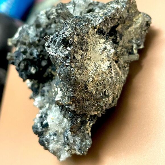 Rock, Mineral & Crystal Cluster of Spharlrite, Huaron, Quartz & Pyrite - Picture 3 of 14
